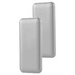Powerbank super-slim, culoare argintie, 10000mAh, 2x USB, USB-C