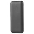 Powerbank super-slim, 10000mAh, 2x USB, USB-C, Negru