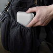 Powerbank super-slim, culoare argintie, 10000mAh, 2x USB, USB-C