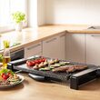 Gratar electric 2300 W, suprafata neteda si striata, Maner izolat termic