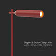 Lamp de birou cu acumulator si suport magnetic, Rosu, Metal, 4000K, 300 lm, 130 x 350 mm