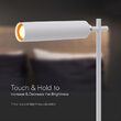 Lamp de birou cu acumulator si suport magnetic, Alb, Metal, 4000K, 300 lm, 130 x 350 mm