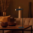 Lamp de birou cu acumulator si suport magnetic, Negru, Metal, 4000K, 300 lm, 130 x 350 mm