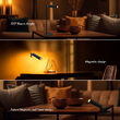 Lamp de birou cu acumulator si suport magnetic, Negru, Metal, 4000K, 300 lm, 130 x 350 mm