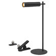 Lamp de birou cu acumulator si suport magnetic, Negru, Metal, 4000K, 300 lm, 130 x 350 mm