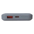 Powerbank super-slim, 10000mAh, Incarcare Wireless, 1xUSB, 1xUSB-C, Gri