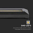 Aplica led pentru scari, 50 lm, 3 W, Lumina neutra, 230 x 80 x 28 mm, Negru
