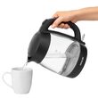 Fierbator electric cordless, Sticla 1.7l, putere 2200 W, cana gradata, lumina led
