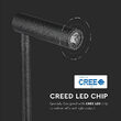 Veioza de perete, 3 W, lumina calda 3000K, Aluminiu, 180 lm, 90 x 60 x 30 mm, Negru