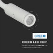 Veioza de perete, flexibila, 3 W, lumina calda 3000K, Aluminiu, 180 lm, 90 x 60 x 30 mm, Alb
