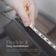 Banda led SMD5050, lumina calda 3000K, 60 led/m, IP20, lungime 5m, 900 lm/m