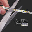 Banda led SMD5050, 60 LED/m, 3000K lumina calda, IP65, lungime 5 m