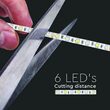 Banda led SMD5050, 60LED/m, RGB si 3000K, IP20, lungime 5m, 12VDC, 357 lm/m