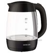 Fierbator electric cordless, Sticla 1.7l, putere 2200 W, cana gradata, lumina led