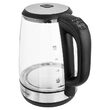Fierbator electric cordless, Sticla 2l, putere 2200 W, cana gradata, iluminare colorata