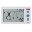 Statie meteo interior/exterior, Ceas, Alarma, Umiditate, Alb, 130x22x78 mm