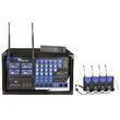 Set 4 microfoane tip casca, Receptor wireless incorporat UHF, 614MHz - 694MHz