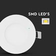 Panou led ultra subtire, 3W, rotund, 4000k alb neutru, 210 lm, diametru 84 mm
