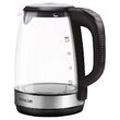 Fierbator electric cordless, Sticla 2l, putere 2200 W, cana gradata, iluminare colorata