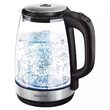 Fierbator electric cordless, Sticla 2l, putere 2200 W, cana gradata, iluminare colorata