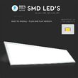 Panou led 29W, dreptunghiular 120x30cm, 4500k alb neutru, 3960 lm, Aluminiu, IP20