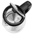 Fierbator electric cordless, Sticla 2l, putere 2200 W, cana gradata, iluminare colorata