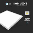 Panou led 40W, patrat 60x60cm, 6400k alb rece, 4950 lm, Aluminiu, IP20