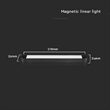 Aplica led, magnetica, 14 W, 3000K, 1500 lm, Aluminiu, 26 x 24 x 278 mm