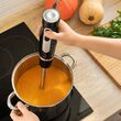 Blender de mana 800 W, 2 viteze, cutite inox, 700 ml, tocare, zdrobire, tel