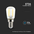 Bec led E14, forma ST26, putere 2W, 6500K Alb rece