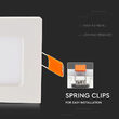 Plafoniera led patrata incorporabila 6W, 6400k alb rece, 120x120 mm, Aluminiu, 490 lm