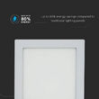 Plafoniera led patrata incorporabil 18W, 3000k alb cald, 1400 lm, Aluminiu, 225 x 225 mm