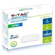 Plafoniera led patrata incorporabil 18W, 3000k alb cald, 1400 lm, Aluminiu, 225 x 225 mm