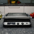 Grill electric Adler Inox 2000 W, suprafata striata/neteda, 36.5 x 36 x 14 cm