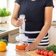 Blender de mana 800 W, 2 viteze, cutite inox, 700 ml