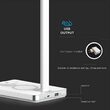 Lampa de birou Smart, incarcare inductiva telefon, 7W, 560 lm, Alb, Material carcasa ABS si aluminiu