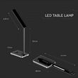 Lampa de birou Smart, incarcare inductiva telefon, 7W, 560 lm, Negru, Material carcasa ABS si aluminiu