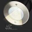 Lampa de podea 10W, lumina naturala 4000K, 850 lm, Inox/sticla, IP67