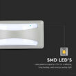 Aplica led pentru exterior, Argintie, 12W, IP65, 4000K, 1160 lm
