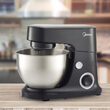 Mixer cu bol, putere 600 W, 6 trepte de viteza, functie turbo, vas inox