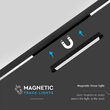Aplica led, magnetica, 14 W, 3000K, 1500 lm, Aluminiu, 26 x 24 x 278 mm