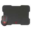 Set Mouse gaming cu fir si Mousepad, lumina led, 7 butoane, Rezoluție 3200 dpi, USB 2.0