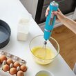 Blender de mana albastru, putere 1000 W, 2 viteze, cutite inox, 700 ml, tocare, zdrobire, tel