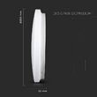 Plafoniera led, 3 culori lumina, diametru 350 mm, 2600 lm, 24 W, 220-240VAC