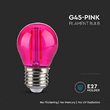 BEC LED G45 E27 2W CU FILAMENT LUMINA ROZ