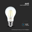 Bec led cu filament, forma A60, E27, putere 12W, 6500K Alb rece