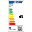 Proiector led 50 W, 6400K, IP65, 6000 lm, Aluminiu, Gri, dimensiuni 223 x 188 x 28 mm, cip Samsung