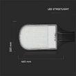 Corp iluminat stradal led, 100W, 8400 lm, 4000K,  cip Samsung, corp Aluminiu, 420x220x79.5 mm, IP65