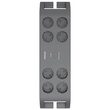 Prelungitor cu protectie la supratensiune Philips 8 locasuri, lungime 2 m, Negru, max 3500 W
