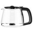 Cafetiera cu display digital, 1000W, bol din sticla, capacitate 1.25 l, Negru-Argintiu